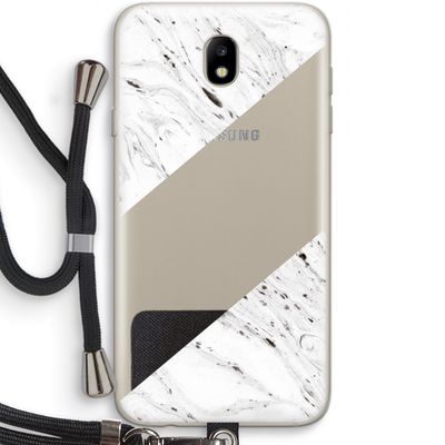 Biggest stripe: Samsung Galaxy J7 (2017) Transparant Hoesje met koord