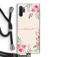 Rozen: Samsung Galaxy Note 10 Plus Transparant Hoesje met koord