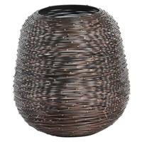 Light & Living Windlicht Esira Antique 18 cm Koper/Metaal