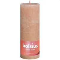 Bolsius Rustiko Shine kaars Cylinder Roze 1 stuk(s) - thumbnail