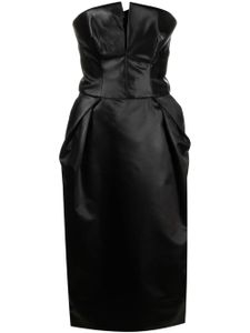 Maison Martin Margiela Pre-Owned robe-bustier à coupe mi-longue (2023) - Noir