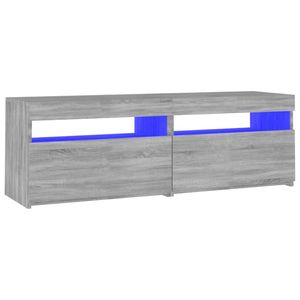 vidaXL Tv-meubel met LED-verlichting 120x35x40 cm grijs sonoma eiken