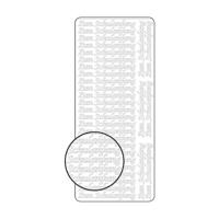 Vaessen Creative • sticker 10x23cm 10pcs goud "zum schulanfang"