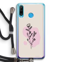 Roses are red: Huawei P30 Lite Transparant Hoesje met koord