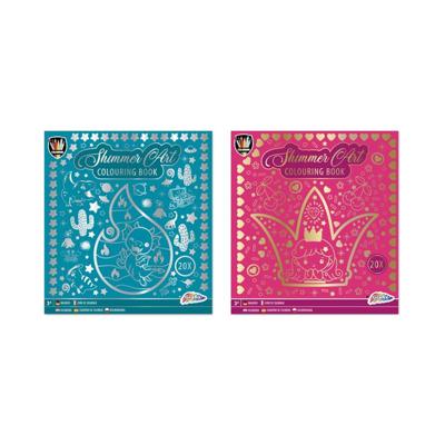 Grafix folie kleurboek 24x22cm, 20 vel