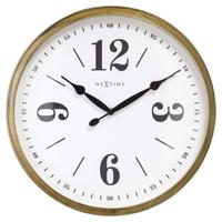 NeXtime NE-3290GO Landelijke Wandklok - 39cm - Stille Klok - Wit/ Goud- "Classic" NeXtime NE-3290GO Landelijke Wandklok - 39cm - Stille Klok - Wit/ Goud- "Classic"