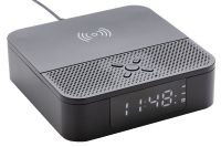 XD Collection 3 in 1 speaker/klok bluetooth 12 cm zwart 2 delig - thumbnail