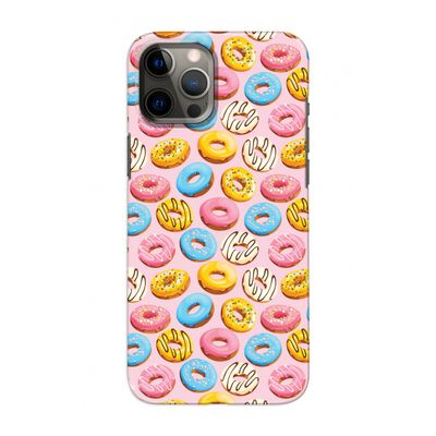 Pink donuts: Volledig geprint iPhone 12 Hoesje