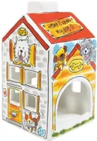 Blond Amsterdam theelichthouder aardewerk dog lover 8.5x8.5x14.5cm multi