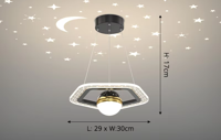 LunaNova LED Plafondlamp met Sterrenprojectie