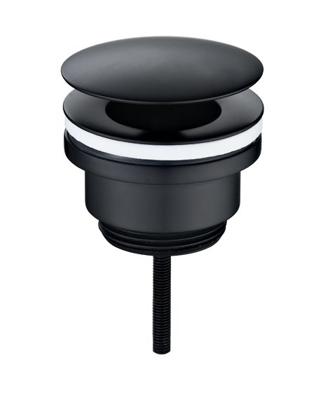 Wiesbaden Caral open afvoerplug 5/4&apos;&apos; mat zwart
