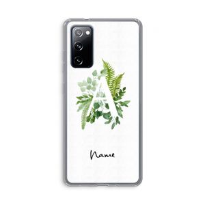 Green Brush: Samsung Galaxy S20 FE / S20 FE 5G Transparant Hoesje