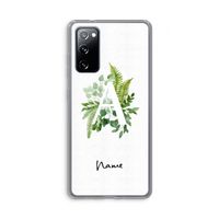 Green Brush: Samsung Galaxy S20 FE / S20 FE 5G Transparant Hoesje