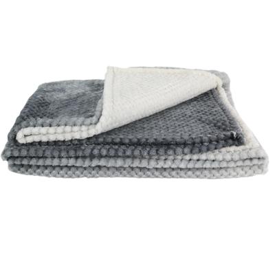 Fleece deken - grijs - 150 x 200 cm - polyester - XXL woondeken