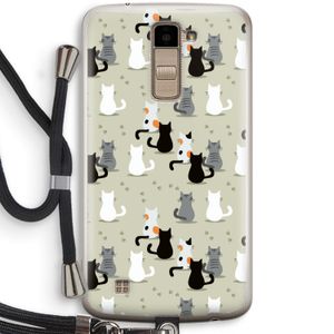Katten: LG K10 (2016) Transparant Hoesje met koord