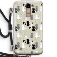 Katten: LG K10 (2016) Transparant Hoesje met koord