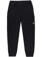 Stone Island pantalon de jogging à patch logo - Noir