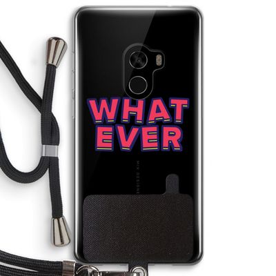 Whatever: Xiaomi Mi Mix 2 Transparant Hoesje met koord