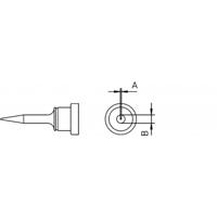 Weller LT 1SA Soldeerpunt Ronde vorm, lang Grootte soldeerpunt 0.5 mm Lengte soldeerpunt: 15 mm Inhoud: 1 stuk(s) - thumbnail