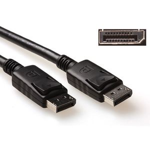 ACT 50 cm DisplayPort kabel, male - male, power pin 20 aangesloten.