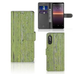 Sony Xperia 10 II Book Style Case Green Wood