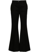 Dolce & Gabbana mid-rise twill flared trousers - BLACK