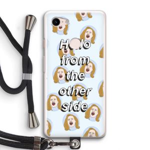 Hello: Pixel 3 Transparant Hoesje met koord