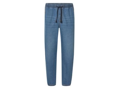 LIVERGY Denim heren joggers - Slim fit (Lichtblauw, 54)