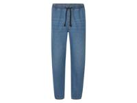 LIVERGY Denim heren joggers - Slim fit (Lichtblauw, 56)
