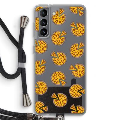 You Had Me At Pizza: Samsung Galaxy S21 Transparant Hoesje met koord