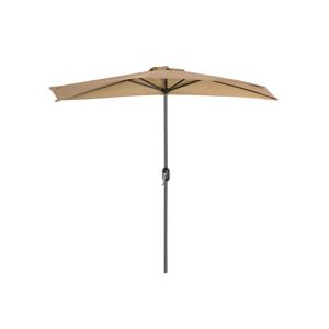 Ø 270 cm halfronde parasol zonder voet, Taupe