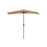 Ø 270 cm halfronde parasol zonder voet, Rook grijs