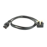 ACT AK5325 Netsnoer UK Male/C13 IEC-Lock | Zwart | 2 meter | PC980 | 5-Pack - thumbnail