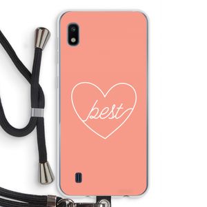 Best heart: Samsung Galaxy A10 Transparant Hoesje met koord