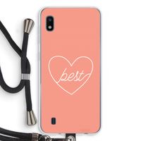 Best heart: Samsung Galaxy A10 Transparant Hoesje met koord