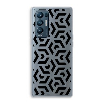 Crazy pattern: Oppo Find X3 Neo Transparant Hoesje