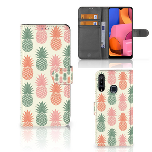 Samsung Galaxy A20s Book Cover Ananas