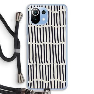 Moroccan stripes: Xiaomi Mi 11 Lite Transparant Hoesje met koord