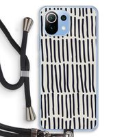 Moroccan stripes: Xiaomi Mi 11 Lite Transparant Hoesje met koord
