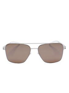 Mykita lunettes de soleil rondes à double pont - Argent