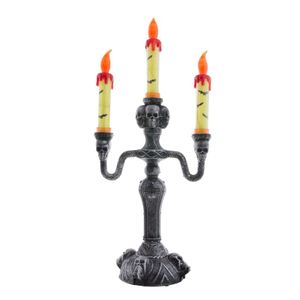 Halloween decoratie kandelaar met licht - 40 cm - Horror thema