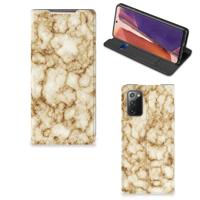 Samsung Galaxy Note20 | Standcase | Marmer Goud