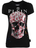 Philipp Plein t-shirt à imprimé tête de mort - Noir - thumbnail