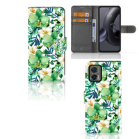 Motorola Edge 30 Neo Hoesje Orchidee Groen - thumbnail