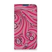 iPhone 14 Pro Max Bookcase Swirl Pink