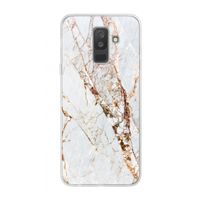 Goud marmer: Samsung Galaxy A6 Plus (2018) Transparant Hoesje