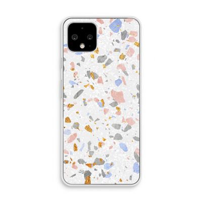 Terrazzo N°8: Pixel 4 Transparant Hoesje