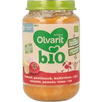 Olvarit Tomaat pastinaak kalf rijst bio 8M21 bio (200 gr)