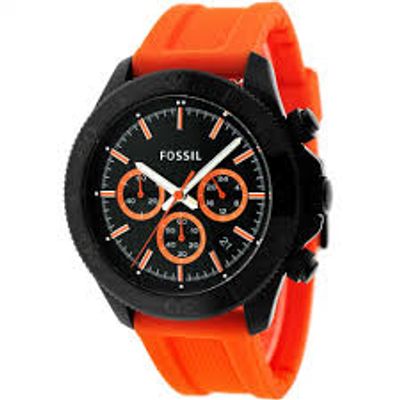 Horlogeband Fossil CH2873 Silicoon Oranje 22mm