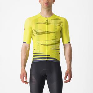 Castelli Climber's 4.0 korte mouw fietsshirt geel/zwart heren XL